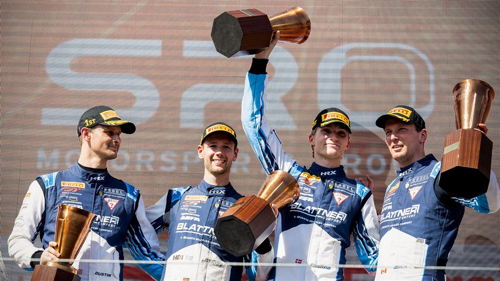 Dansk triumf i Belgien: Conrad Laursen tog klasseejr 24-timersløbet.
(Foto: Kessel Racing)